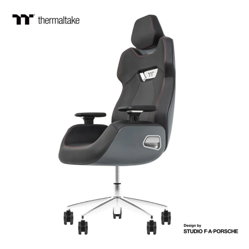 Thermaltake Argent E700 Real Leather Gaming Chair Design by Studio F. A. Porsche - Space Gray - كرسي